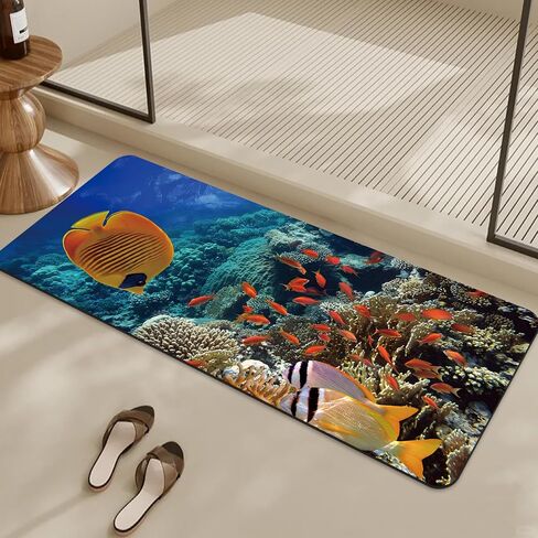 Bathroom mat Non Slip Rubber Quick Dry Bath mat, Non Slip Quick Dry Bathroom mat, Super Absorbent Bath mat, Rubber Bathroom mat Bath Rugs, Shower Mat Bathroom Floor Mat, 15.7x23.6in, Dolphin in Saudi Arabia