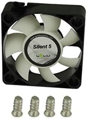 Gelid Solutions Silent 4 – 40mm Computer Fan, 3 Pin Molex, 40x40x10mm, Fan Speed: 4200RPM, Hydro Bearing, FN-SX04-42, Very Quiet, Noise Level 18.9 dBA, Color Black in Kuwait