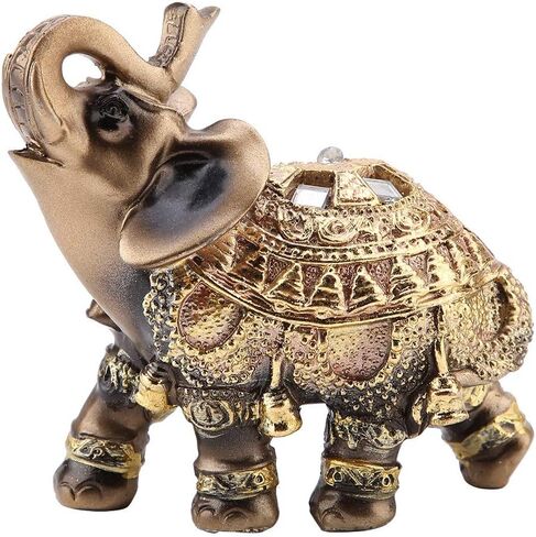 Elephant Statue, Perfect for Gift for Home Shop Decoration, Thai Elephant, Feng Shui Elephant, for Reception Decoration, Good Luck Decoration, Three Sizes(L/M/S)(S) in Saudi Arabia
