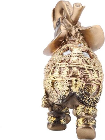 Elephant Statue, Perfect for Gift for Home Shop Decoration, Thai Elephant, Feng Shui Elephant, for Reception Decoration, Good Luck Decoration, Three Sizes(L/M/S)(S) in Saudi Arabia