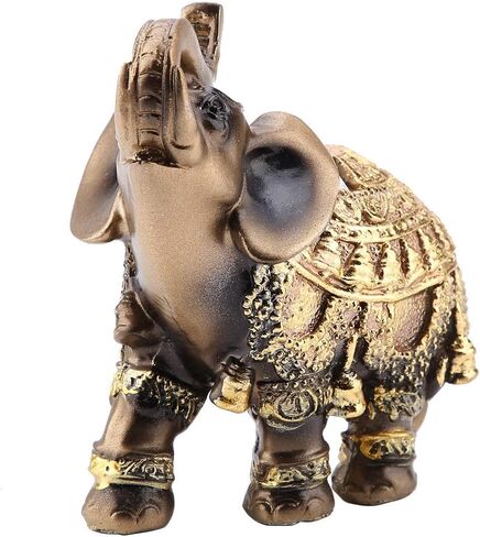 Elephant Statue, Perfect for Gift for Home Shop Decoration, Thai Elephant, Feng Shui Elephant, for Reception Decoration, Good Luck Decoration, Three Sizes(L/M/S)(S) in Saudi Arabia
