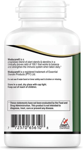 Moducare Daily Immune Support, Plant Sterol Dietary Supplement, 180 Vegetarian Capsules (Packing May Vary) in Saudi Arabia