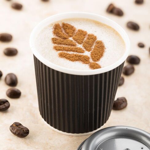 Restaurantware أكواب قهوة سعة 12 أونصة للاستعمال مرة واحدة، 500 كوب ساخن للحائط المموج للقهوة - تباع الأغطية بشكل منفصل، فناجين قهوة معزولة بورق رمادي اللون لشاي القهوة الساخنة والمزيد in Saudi Arabia