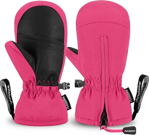 Andake Kids Ski Mittens Gloves Waterproof&Breathable Winter Warm Snow Gloves for Ages 1-10 Toddler Baby Girls and Boys in Kuwait