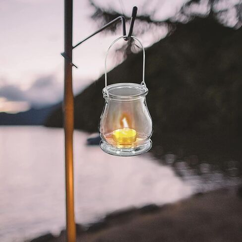 4pcs Hanging Glass Candle Holder: Clear Tealight Candle Holder Glass Votive Candle Holders Tea Light Holders Hanging Air Plant Holder for Table Centerpieces Christmasthanksgiving Party Table Decor in Saudi Arabia