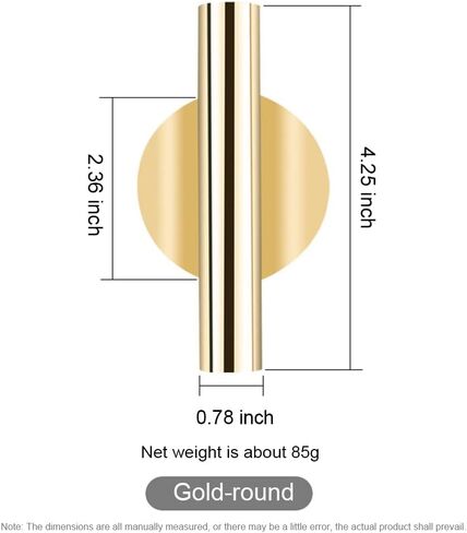 2 pcs Wall Flower Vase Tube Metal Flower Vase, Wall-Mounted Flower Tube for Flower Display,Modern Dried Flower Holder Wall Decoration for Porch Home Office Included Adhesive Material (Gold-Love) in Saudi Arabia