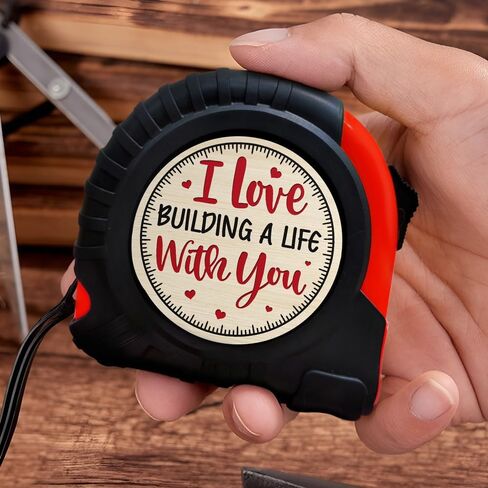 WANDER PRINTS Funny and Playful Gift for Him - Measuring Tape, 16 Ft with Fractions 1/8 Retractable Measuring Tape - Gift for Husband, Gift for Boyfriend, Gift for Men in Saudi Arabia