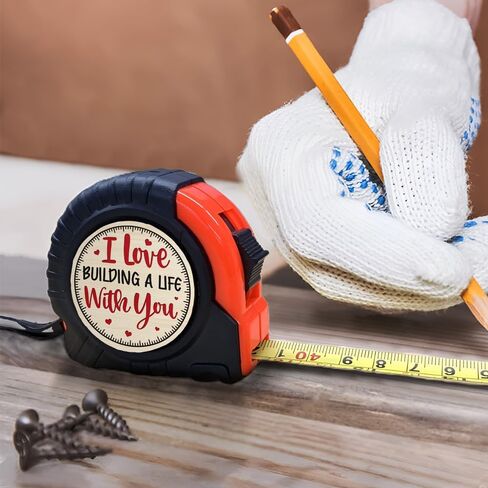 WANDER PRINTS Funny and Playful Gift for Him - Measuring Tape, 16 Ft with Fractions 1/8 Retractable Measuring Tape - Gift for Husband, Gift for Boyfriend, Gift for Men in Saudi Arabia