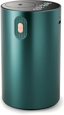 Waterless Essential Oil Diffuser Rechargable: Portable Aromatherapy Diffuser for Car and Home - 4 Concentration Adjustments and Timers (Black) in Saudi Arabia