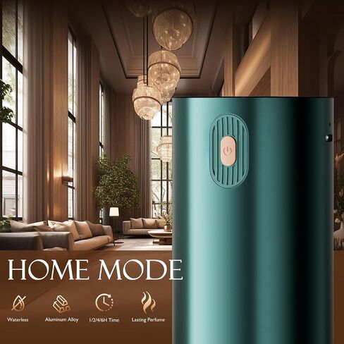 Waterless Essential Oil Diffuser Rechargable: Portable Aromatherapy Diffuser for Car and Home - 4 Concentration Adjustments and Timers (Black) in Saudi Arabia