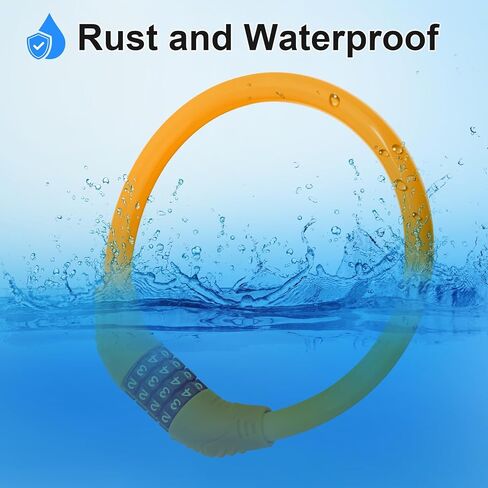 قفل كابل الدراجة مكون من 4 أرقام قابلة لإعادة الضبط للأطفال، مجموعة قفل كابل الدراجة، 15.7 بوصة طول 0.43 بوصة، أقفال دراجة مضادة للسرقة، قفل سكوتر إلكتروني للدراجات الإلكترونية، سكوتر للأطفال، فولاذ PVC أزرق in Kuwait