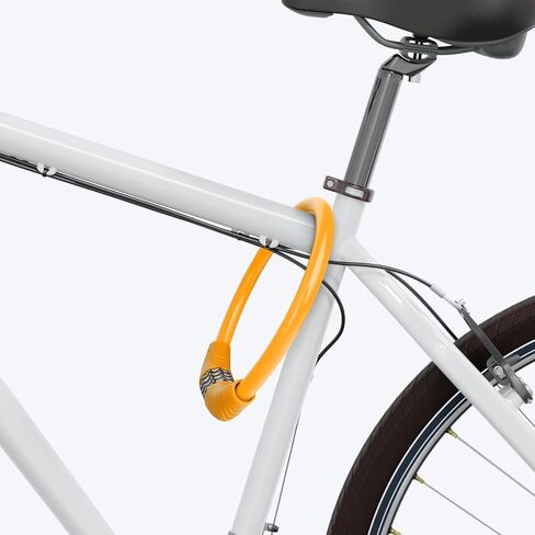 قفل كابل الدراجة مكون من 4 أرقام قابلة لإعادة الضبط للأطفال، مجموعة قفل كابل الدراجة، 15.7 بوصة طول 0.43 بوصة، أقفال دراجة مضادة للسرقة، قفل سكوتر إلكتروني للدراجات الإلكترونية، سكوتر للأطفال، فولاذ PVC أزرق in Kuwait