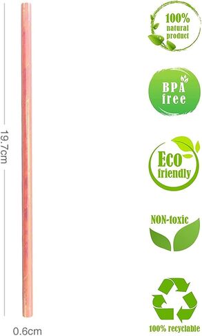 100Pack Gold Foil Paper Straws, Disposable Metallic Gold Drinking Straw Biodegradable Cocktail Straws for Birthday, Wedding, Party Supplies, 6*197 mm in Saudi Arabia