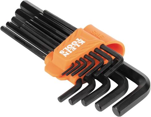 Klein Tools LS22 22-Piece Long Hex Key Set, SAE and Metric, Heat-Treated, L Style Key Sizes 1/16-Inch to 3/8-Inch and 1.5 to 10mm in Saudi Arabia