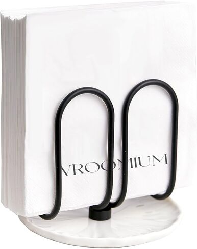 حامل مناديل فروميوم للطاولة، قاعدة سيراميك، تنظيف سهل، وزن 1 رطل، حاملات مناديل ذهبية للمناديل الورقية، سيرفيليتيروس بارا ميساس in Kuwait