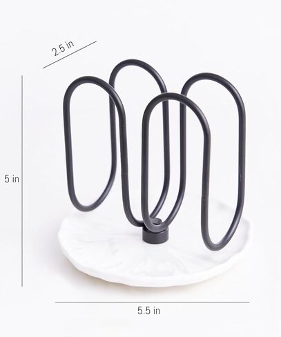 حامل مناديل فروميوم للطاولة، قاعدة سيراميك، تنظيف سهل، وزن 1 رطل، حاملات مناديل ذهبية للمناديل الورقية، سيرفيليتيروس بارا ميساس in Kuwait