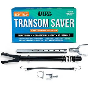 Adjustable Transom Saver for Outboard Motor Boat Transom Saver Mount Motor Toter Superior to Transom Saver Rubber Boat Motor Support Transom Saver Parts Outboard Transom Saver for Trailering