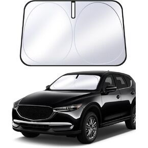 Sun Shade Front Windshield Compatible with Cadillac XT5 Upgraded 2024-2017, Custom Fit 2024 2023 2022 2021 2020 2019 2018 2017 Car Window Sunshade Cover Visor
