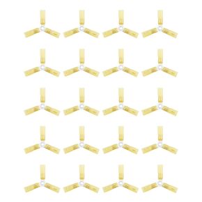 3 Way Wire Connectors for 16-14 Gauge AWG Wires, Efficient Wire Crimping, Blue Butt Connectors Heat Shrink, Y Ring Butt Connector, 20PCS