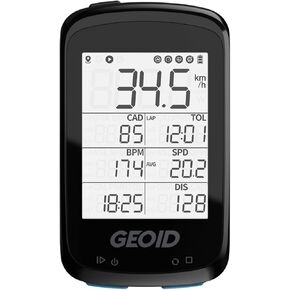 CC500 Bike Computer GPS, Wireless Bike Speedometer, ANT+ Bluetooth 2.5 Inch Bicycle Computer,IPX6 Waterproof Cycling Computer with Auto Backlight