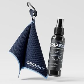2 in 1 Sports Shoe Grip Spray with Sport Towel, Provides Traction & Rejuvenates Soles. Multipurpose Grip Spray for Cleaning & Improving Basketball Shoe Grip. Anti Slip & Performance Enhancer