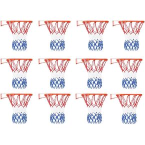 Basketball Net 12 Pack 12 Loops Professional Thick Basketball Net Fits Heavy Duty Standard Indoor or Outdoor, Anti Whip