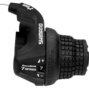 Bike Gear Shifters 6 7 Speed, Bicycle Revoshift Right SL-RS25-6 7R Shift Lever Bicycle Twist Grip Thumb Gear Shifter for MTB Folding Mountain Bike (RS25-7R)