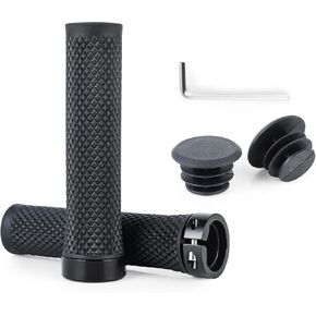 BW MTB Bike Grips – Comfortable and Grippy 130mm Bicycle Handlebar Grips