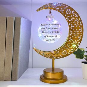 Sympathy Gifts Moon Lamp, Memorial Gifts for Loss of Loved One, Bereavement Gift in Loving Memory of Mother Father Mom Dad, Funeral Condolences Remembrance Gift for Grieving