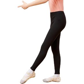 Girls Black Leggings, Girls Athletic Leggings/Capri Leggings Yoga Pants for Dance, Workout, Gymnastics