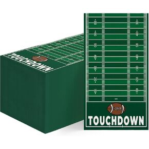 Horaldaily 100 Super Bowl Disposable Paper Decorative Luncheon Napkins, Football Touchdown and Game Day Themed for Party Lunch Dinner Kitchen Bathroom