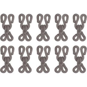 uxcell Sewing Hooks and Eye, Polyester Covered Sewing Hooks and Eyes Closure for Clothing, Bra, Skirt, Sewing DIY Craft