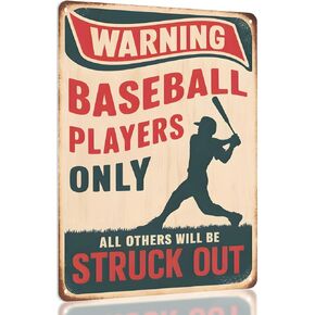 Baseball Room Decor Sign for Boys - Cool Baseball gifts for boys 8-12, Perfect as Baseball Decorations, Bedroom, Posters, Accessories, and Sports Memorabilia, Fun Baseball Stuff for Players by Opix Design, Baseball