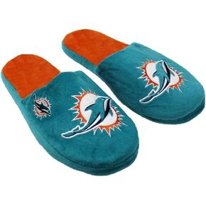 شبشب رجالي من FOCO NFL Miami Dolphins سهل الارتداء