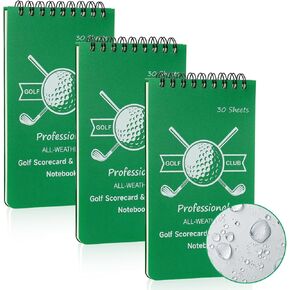 دفتر ملاحظات مقاوم للماء للجولف وبطاقة الأداء والإحصائيات 3.5 × 6 بوصة دفتر مجلة الجولف نادي الياردات كتاب جميع الأحوال الجوية دفتر جولف سجل كتاب الجولف حجم الجيب للرجال لاعبي الغولف الرياضيين in Kuwait
