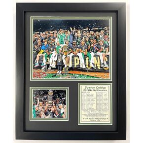 Boston Celtics | 2023-2024 Champions | Framed Photo Collage | 2 Sizes and 3 Styles | (Mosaic, 12"x15")