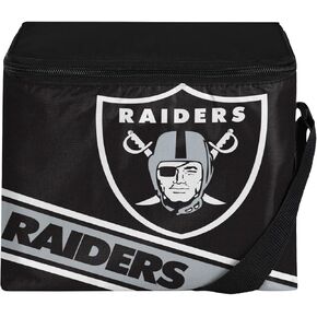 FOCO Oakland Raiders Big Logo Stripe 6 Pack Cooler