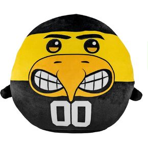 Sleep Squad Iowa Hawkeyes Herky The Hawk 12" Mascot Kiri Cloud Pillow Plushie - Official Collegiate Plush