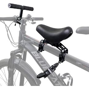 Front Mounted Bicycle Seats for Children, Kid Bike Seat Mountain Bike Child Seat Handlebars Foot Pedals Set for Children 2~5 Years Suitable for MTB City Bicycles Parent-Child Cycling