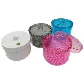 Dental Burs Soak Box with Strainer, Bur Disinfection Box Dnetal Burs Holder Cleaner for Burs Cleaning, Soaking (Blue)