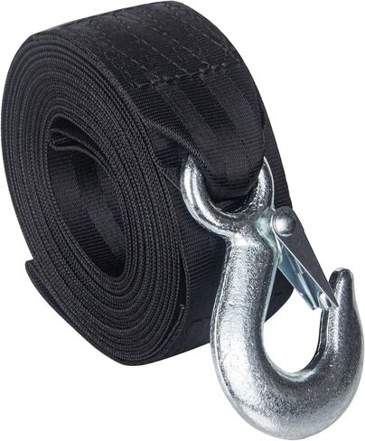 Boat Trailer Winch Strap with Hook Replacement for Hand Crank Trailer Heavy Duty Boat Hook Boat Winch Strap with Hook Towing Boat Trailer Straps 5000Lbs 2" x 20 Feet in Saudi Arabia