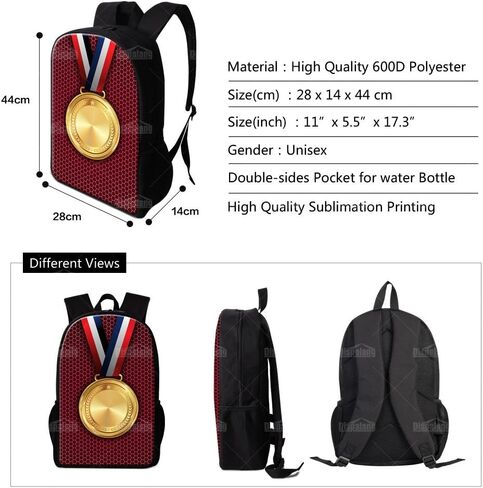 Snake Backpack Lunch Bag Pencil Case Animal Bookbag for Teenagers in Kuwait