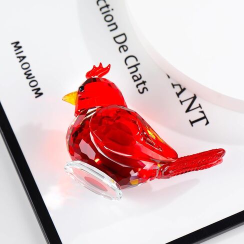 Crystal Pink Birds Figurine Glass Collectible Figurines Paperweights Birthday Gifts for Women Decorative Tabletop Centerpiece for Animal Lovers in Saudi Arabia