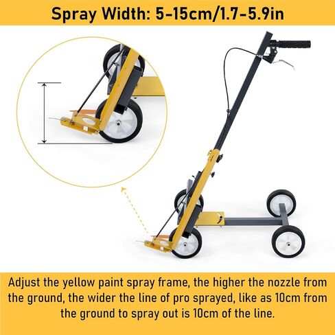 Parking Lot Paint Striping Machine Line Striper Road Striping Line Marking Machine for Marking Parking Spaces, Rubber Track, Playing Field, Workshops in Kuwait