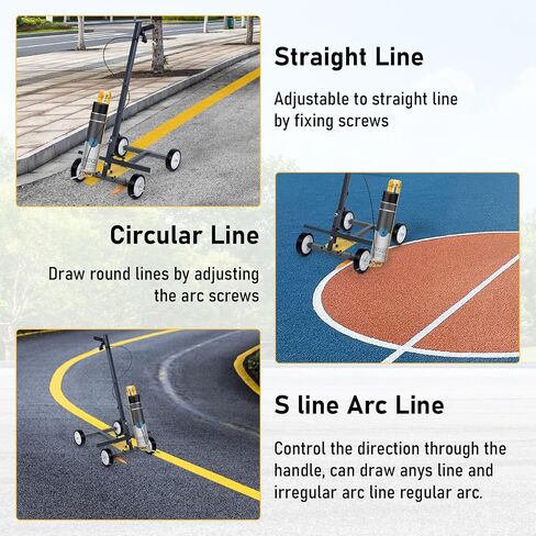 Parking Lot Paint Striping Machine Line Striper Road Striping Line Marking Machine for Marking Parking Spaces, Rubber Track, Playing Field, Workshops in Kuwait