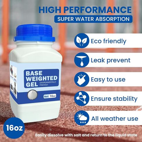 Base Weighted Gel Polymer for Basketball Hoops Bases, Sign Hoops and Goal Bases, Perfect Replacement for Sandbags to Anchor Portable Basketball Hoops, Pools Baskets, Umbrellas Bases16 oz in Saudi Arabia
