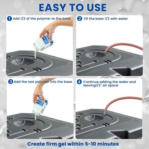 Base Weighted Gel Polymer for Basketball Hoops Bases, Sign Hoops and Goal Bases, Perfect Replacement for Sandbags to Anchor Portable Basketball Hoops, Pools Baskets, Umbrellas Bases16 oz in Saudi Arabia