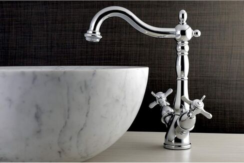 Kingston Brass KS1495BEX Essex Vessel Faucet, 6-1/2" In Spout Reach, Oil Rubbed Bronze in Saudi Arabia