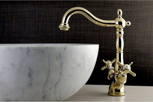 Kingston Brass KS1495BEX Essex Vessel Faucet, 6-1/2" In Spout Reach, Oil Rubbed Bronze in Saudi Arabia
