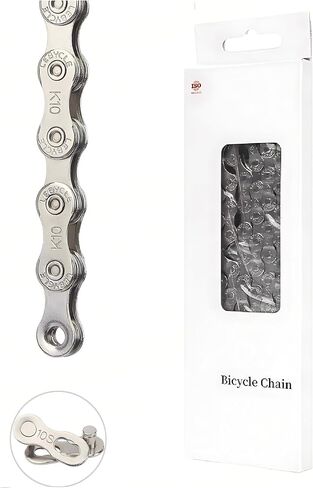 Bike Chain, 9 Speed Bicycle Chain Replacement, 1/2"x11/128" 116 Links Chain for Road Mountain Racing Cycling, Bicycle Accessories in Saudi Arabia